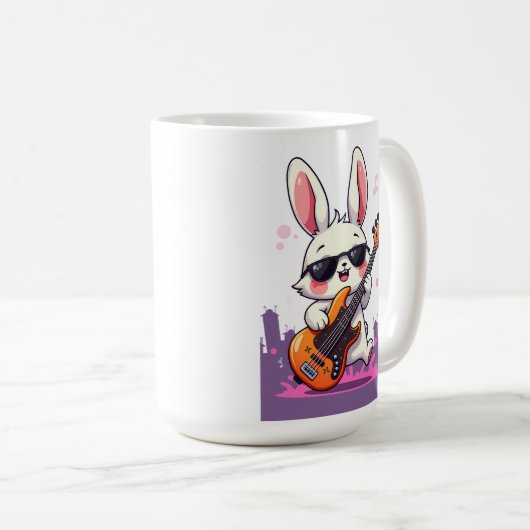 Mug Cool Bunny Rockstar (Devant droit)
