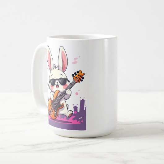 Mug Cool Bunny Rockstar (Devant gauche)