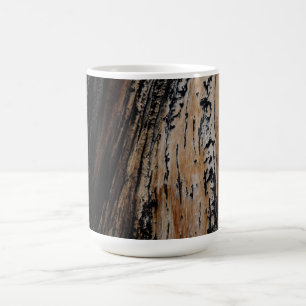 Mug Cool Burnt Tree Trunk Texture