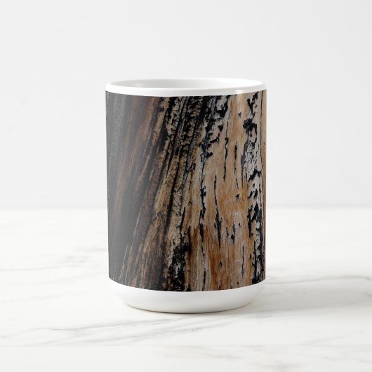 Mug Cool Burnt Tree Trunk Texture (Centre)