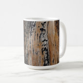 Mug Cool Burnt Tree Trunk Texture (Devant droit)