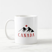 Mug Cool Canada Montagnes Feuille d'érable canadienne (Gauche)