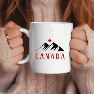 Mug Cool Canada Montagnes Feuille d'érable canadienne