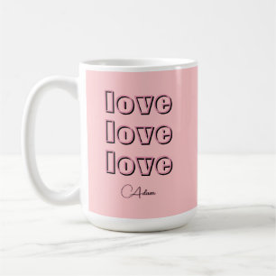 Mug Cool Candy Rose Clean 3 x Amour Rose Pastel