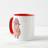 Mug Cool Capybara ASL I Love You Sign Valentine (Devant gauche)