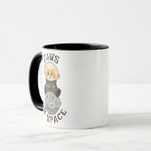 Mug Cool Cat in space Cat Astronaut Cosmic animal Moon (Devant gauche)