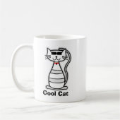 Mug Cool Chat mignon chatte de dessin animé chat avec  (Gauche)