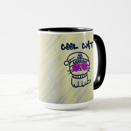 Mug Cool Chat Super (Devant droit)