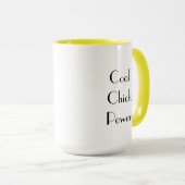 Mug Cool Chick Power | Cute aquarelle poulet (Devant droit)