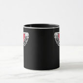 Mug Cool Classic Funny Skeleton Mains Coeur - Valentin (Centre)