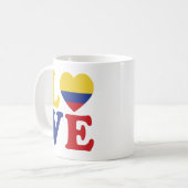 Mug Cool Colombie Drapeau Amour (Devant gauche)
