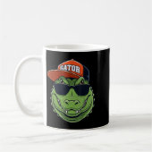 Mug Cool Crocodile Animal Gator Graphic With Cap And S (Gauche)