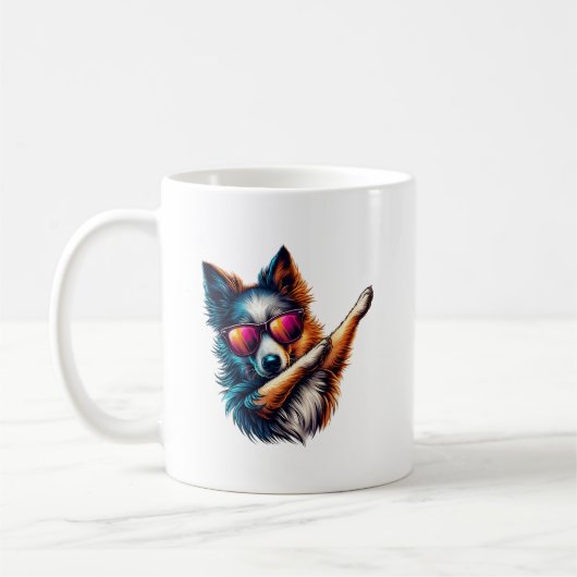 Mug Cool Dabbing Dog Art (Gauche)