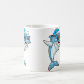 Mug Cool Dabbing Dolphin Funny Hip-Hop Porpoise Dancin (Centre)