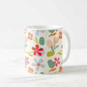 Mug Cool D'Apparence Florale Abstraite (Devant droit)