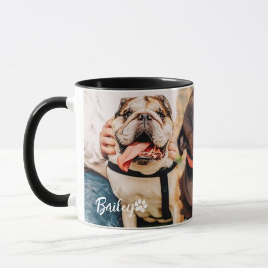 Mug Cool de animal de compagnie Moderne papier simple  (Gauche)