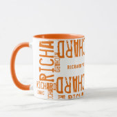 Mug Cool de nom orange (Gauche)