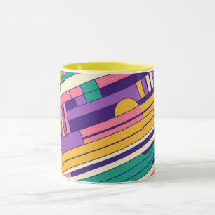 Mug Cool, design rétro coloré des années 80/90