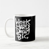 Mug Cool Dream Big Motivational Graphic Citations (Gauche)
