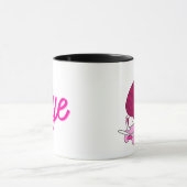 Mug Cool Drôle Chat Avec Texte Rose Bye (Centre)