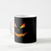 Mug Cool effrayant Jack O'Lantern visage Halloween noi (Devant gauche)