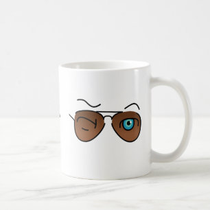 Mug Cool emblématique lavaboS Lunettes d'aviateur Brow