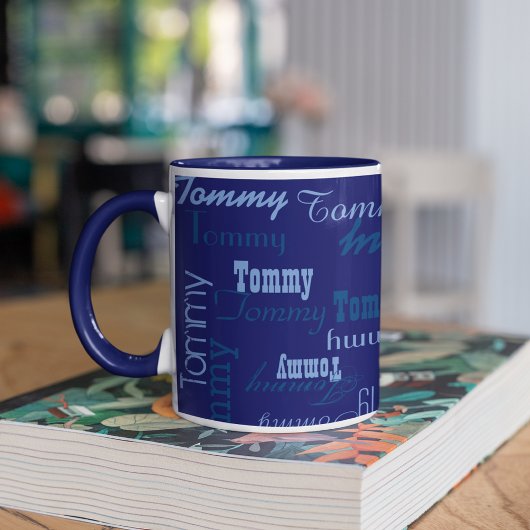 Mug Cool et bleu, créez votre propre Motif de nom