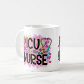 Mug Cool et coloré Infirmière ICU Grande (Devant gauche)