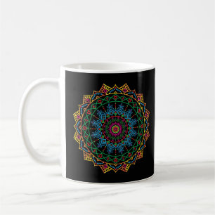 Mug Cool et coloré Mandala motif floral