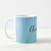 Mug Cool, Extraordinaire, Bleu avec ton nom (Gauche)