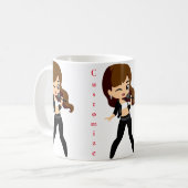 Mug Cool fille chante Karaoke Thunder_Cove (Devant gauche)