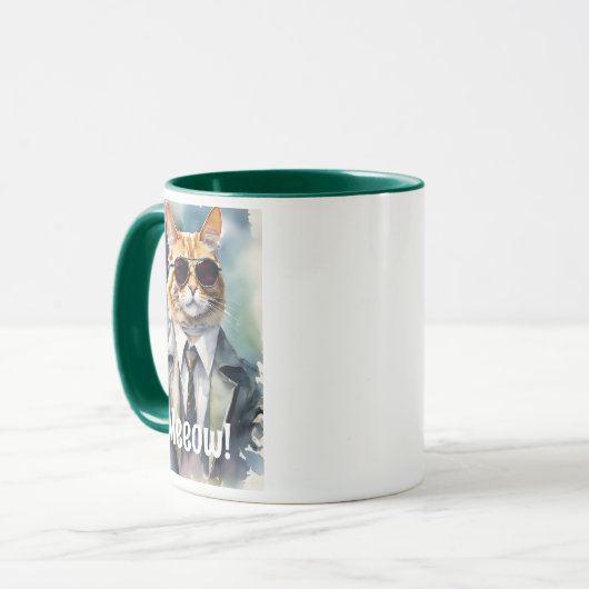 Mug Cool Funny Cat Graphic Coffee (Devant gauche)