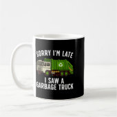 Mug Cool Garbage Truck Art For Men Women Kids Garbage (Gauche)