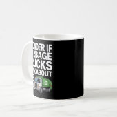 Mug Cool Garbage Truck Design For Men Women Trash Garb (Devant gauche)
