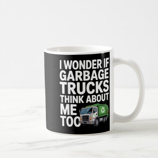 Mug Cool Garbage Truck Design For Men Women Trash Garb (Droite)