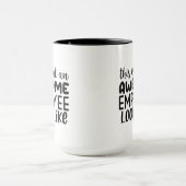 Mug Cool génial mot employé ar (Centre)