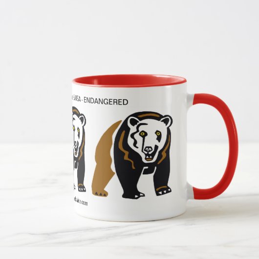 Mug Cool GRIZZLY BEAR Conservation - Écologie - (Droite)