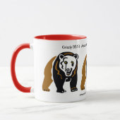 Mug Cool GRIZZLY BEAR Conservation - Écologie - (Gauche)
