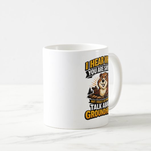 Mug Cool Groundhog Day Groundhog | Funny February (Devant droit)