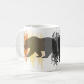 Mug Cool Grunge Ours Ombre Gay Pride Ours (Devant gauche)