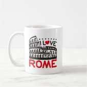 Mug Cool I Love Rome Italy Colosseum Travel (Gauche)