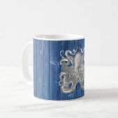Mug cool impressionnant effet antique pieuvre blanche (Devant gauche)