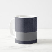 Mug Cool Leather Metal Stripe Bold Monogram (Devant gauche)