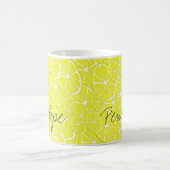 Mug Cool Lemon Slices Motif Signature Ajouter votre no (Centre)