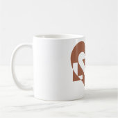 Mug Cool Love Graphic, Mocha Brown (Gauche)