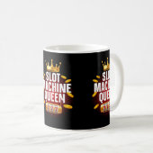 Mug Cool Machine à sous Queen Art Pour Femmes Girls Ca (Devant droit)