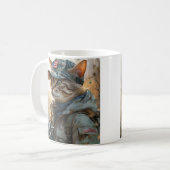 Mug Cool MAGA Chat avec pistolet et Camouflage Cute AM (Devant gauche)