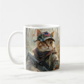 Mug Cool MAGA Chat avec pistolet et Camouflage Cute AM (Gauche)