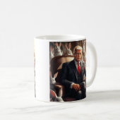 Mug Cool MAGA Rabbit TRUMP entouré de BUNNYS drôle (Devant droit)