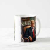 Mug Cool MAGA Rabbit TRUMP entouré de BUNNYS drôle (Devant droit)